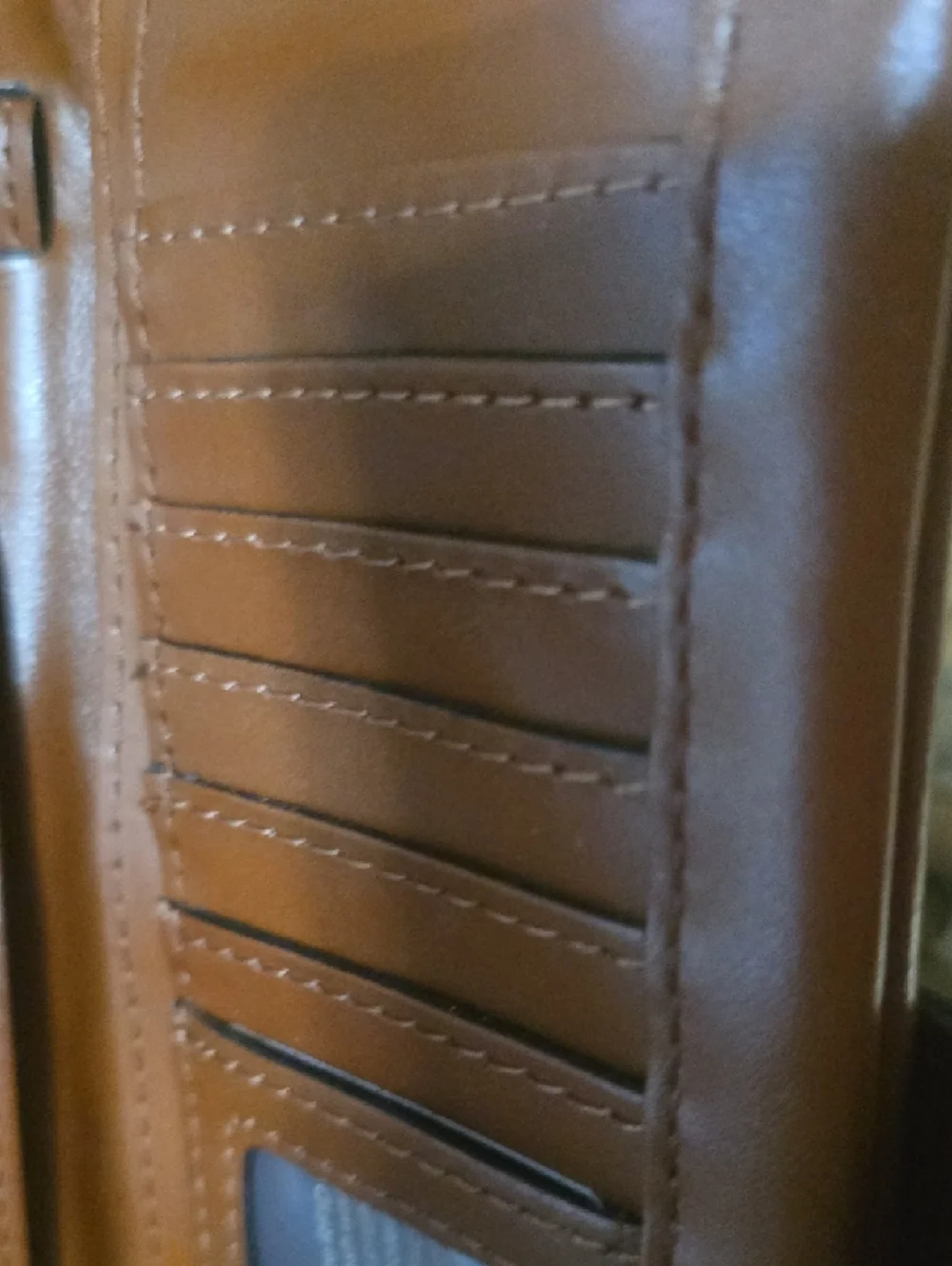 Patricia Nash Brown Tooled Leather Wallet with Gold Turn-Lock - Picture 7 of 11